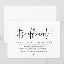 正式発表！結婚記念日の食事とパーティー 招待状