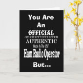 正式製USAハムラジオのグリーティングカード カード (黄色い花)