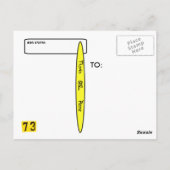 正式製USAハム無線QSLカード，正式製 ポストカード (裏面)