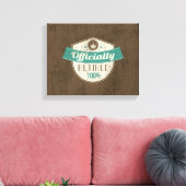 正式退職したに100%ヴィンテージ退職 キャンバスプリント (インサイチュ (リビング))