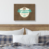 正式退職したに100%ヴィンテージ退職 キャンバスプリント (インサイチュ (寝室))