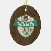 正式退職したに100%ヴィンテージ退職 セラミックオーナメント (右)