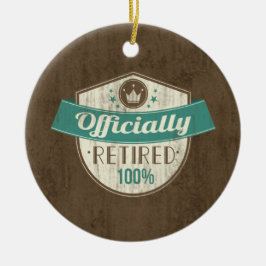 正式退職したに100%ヴィンテージ退職 セラミックオーナメント