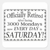 正式退職したに スクエアシール (正面)