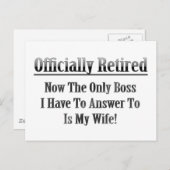 正式退職したに ポストカード (正面/裏面)