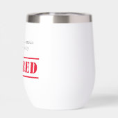 正式退職したに、名前をカスタムするギフト赤 (背面)