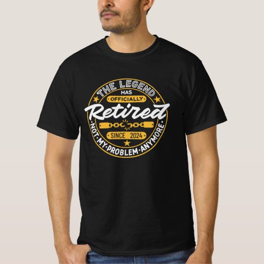 正式退職したに Tシャツ (正面)