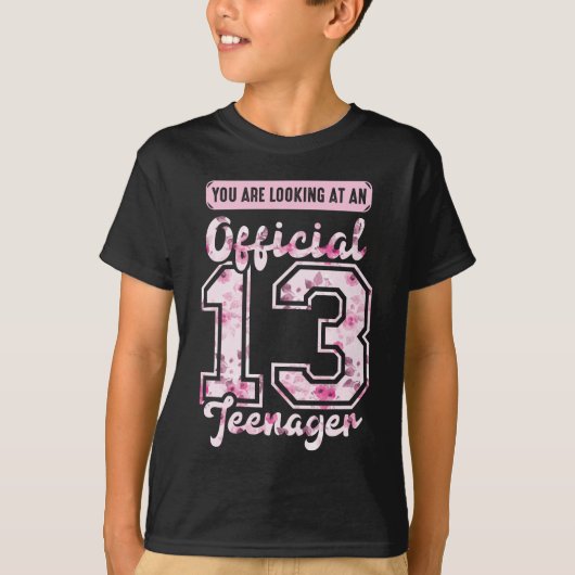 正式1310代の若者13歳誕生日13歳 Tシャツ (正面)