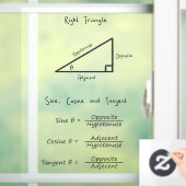 正弦余弦正接三角法数学黒 ウィンドウサイン (ホーム)