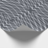 正弦波パルス信号モダン抽象芸術デザイン ラッピングペーパー (角)