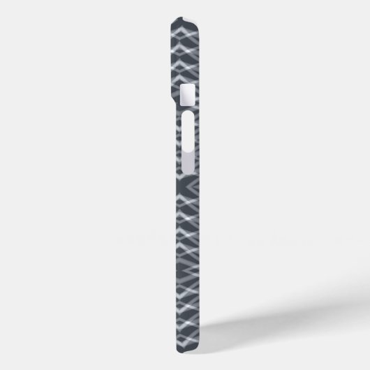 正弦波パルス信号モダン抽象芸術デザイン Case-Mate iPhoneケース (裏面 / 左)