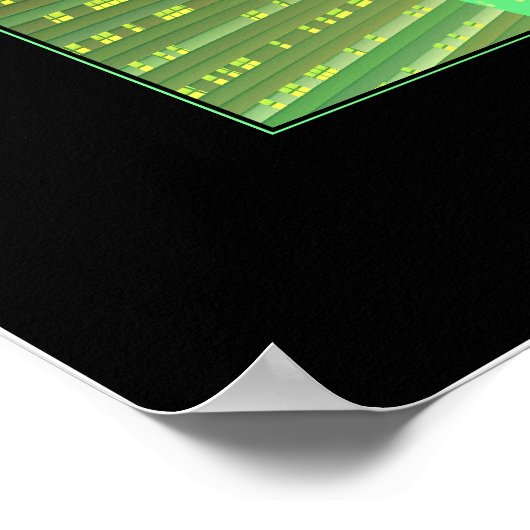 正弦（緑） ポスター (角)