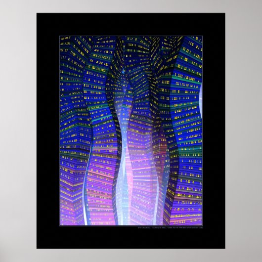 正弦（青） ポスター (正面)