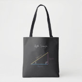 正弦(Sine Cosine)接線直角三角形(Right Trigonometry) トートバッグ (正面)