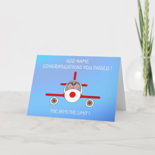 正当なパイロットライセンス カード (正面)