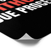 正当な手続きを伴わない政治的抗議 ポスター (角)