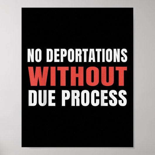 正当な手続きを伴わない政治的抗議 ポスター (正面)