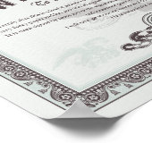 正当な許可 ポスター (角)