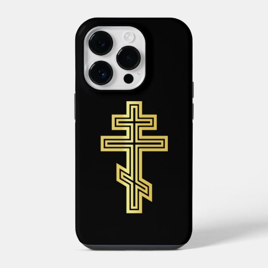正教の十字架 iPhoneケース (裏面)