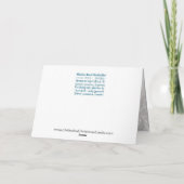 正教会のクリスマスアイコンのグリーティングカード シーズンカード (裏面)