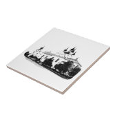 正教会の建築スケッチ タイル (側面)