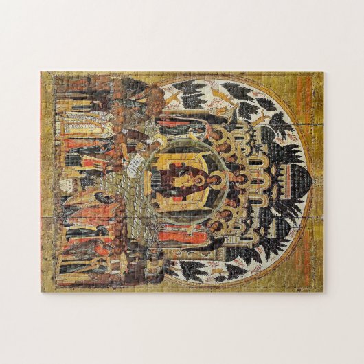 正教会の正教会のアイコンで ジグソーパズル (横)