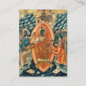 正教会キリスト教写真記念祈りの言葉カード プレイスカード (正面)