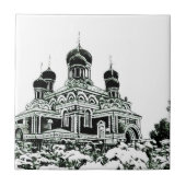 正教会建築スケッチ タイル (正面)