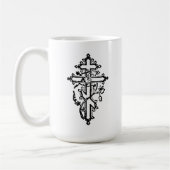 正教会華美十字架15oz。 コーヒーマグカップ (左)