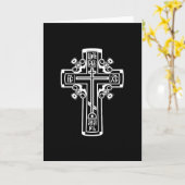正教十字架 カード (黄色い花)
