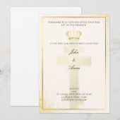 正教式結婚式招待状 招待状 (正面/裏面)