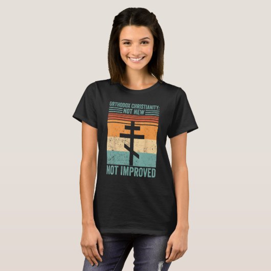 正教 伝統のキリスト教 Tシャツ (正面フル)