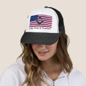 正方形およびコンパスが付いている旗 キャップ (インサイチュ)