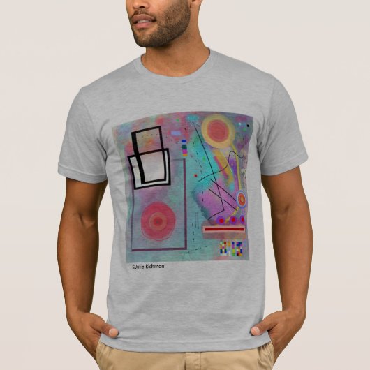 正方形および円のTシャツのTシャツ Tシャツ (正面)