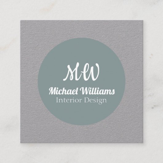 正方形および円カバー スクエア名刺 (正面)