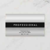 正方形が付いている銀製の反射勾配カード 名刺 (裏面)