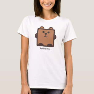 正方形くま Tシャツ