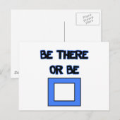 正方形である ポストカード (正面/裏面)