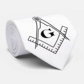 正方形とコンパスのネクタイ ネクタイ (ロール)
