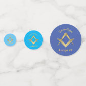 正方形とコンパス コンフェッティ (正面)