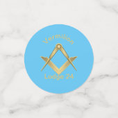 正方形とコンパス コンフェッティ (スモール正面)