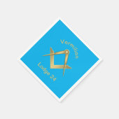 正方形とコンパス スタンダードカクテルナプキン (角)