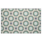 正方形と八角形の形状の幾何学的パターン ファブリック (ファットクウォーター)