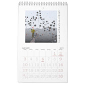 正方形と円のカレンダー カレンダー (1月 2027)