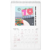 正方形と円のカレンダー カレンダー (2月 2027)