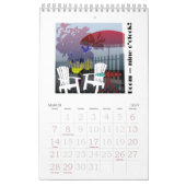 正方形と円のカレンダー カレンダー (3月 2027)