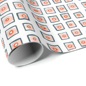 正方形と円の手書きパターン紙 ラッピングペーパー (ロールコーナー)