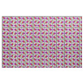 正方形と円の抽象芸術 ファブリック (ファットクウォーター)