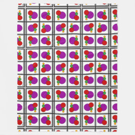 正方形と円の抽象芸術 フリースブランケット