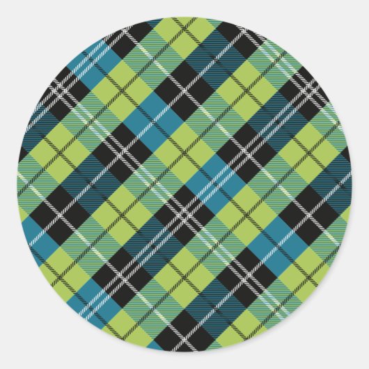 正方形と色2 ラウンドシール (正面)